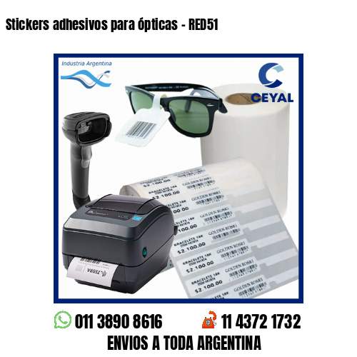 Stickers adhesivos para ópticas – RED51