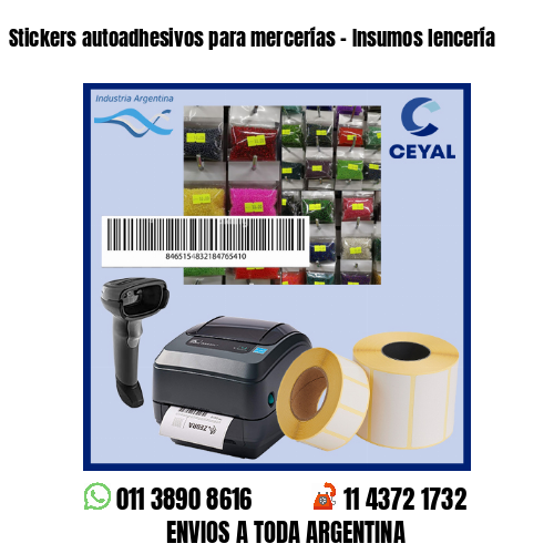 Stickers autoadhesivos para mercerías – Insumos lencería
