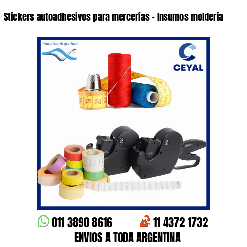Stickers autoadhesivos para mercerías – Insumos moldería