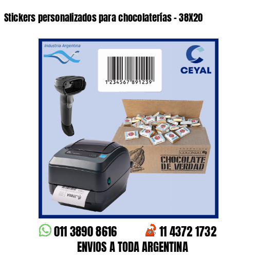 Stickers personalizados para chocolaterías – 38X20
