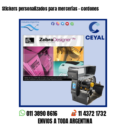 Stickers personalizados para mercerías – cordones