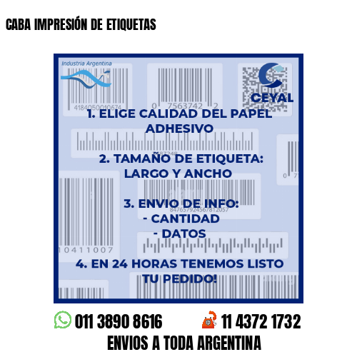 CABA IMPRESIÓN DE ETIQUETAS