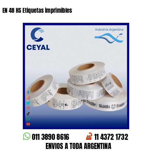 EN 48 HS Etiquetas imprimibles