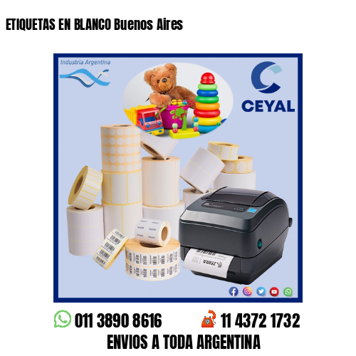 ETIQUETAS EN BLANCO Buenos Aires