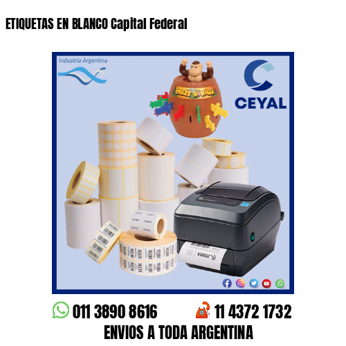 ETIQUETAS EN BLANCO Capital Federal