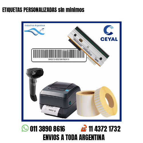 ETIQUETAS PERSONALIZADAS sin minimos