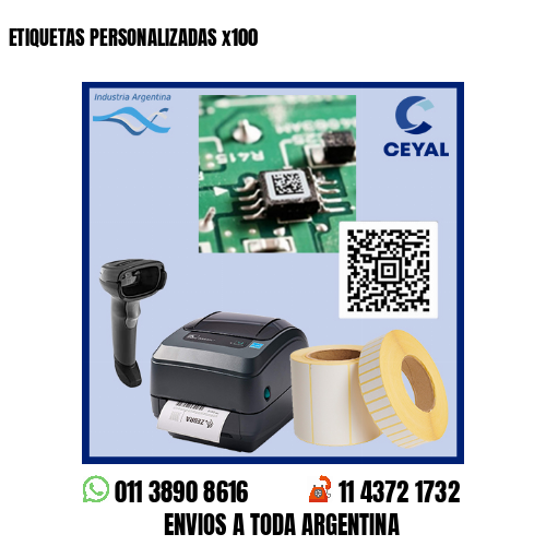 ETIQUETAS PERSONALIZADAS x100