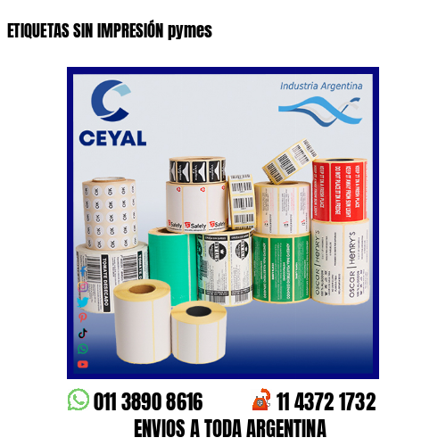 ETIQUETAS SIN IMPRESIÓN pymes