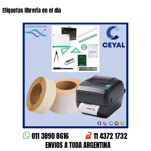 Etiquetas librería en el dia