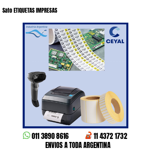 Sato ETIQUETAS IMPRESAS