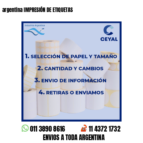 argentina IMPRESIÓN DE ETIQUETAS