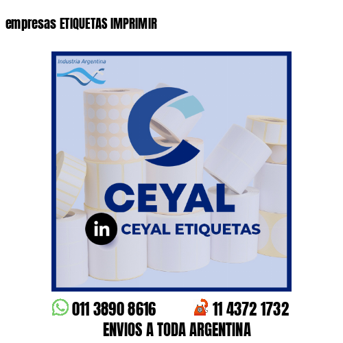 empresas ETIQUETAS IMPRIMIR