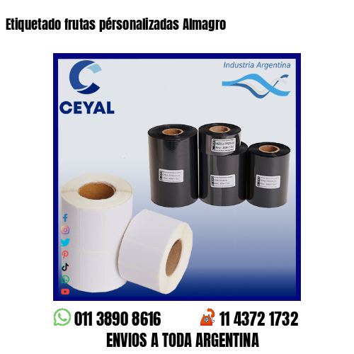 Etiquetado frutas pérsonalizadas Almagro