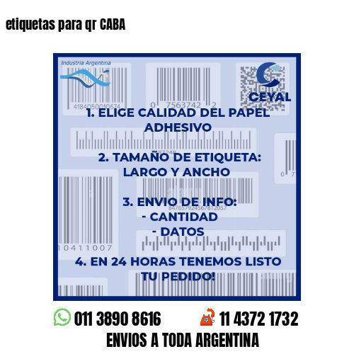 etiquetas para qr CABA