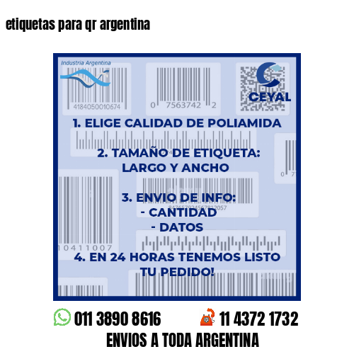 etiquetas para qr argentina