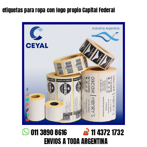 etiquetas para ropa con logo propio Capital Federal