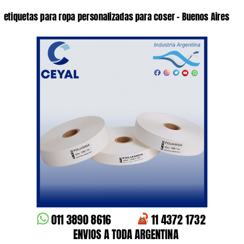 etiquetas para ropa personalizadas para coser – Buenos Aires