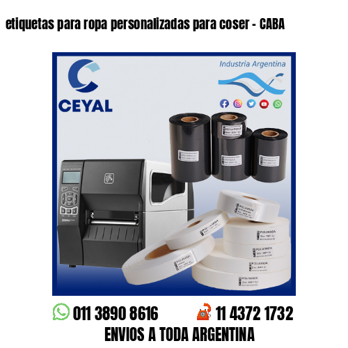 etiquetas para ropa personalizadas para coser – CABA