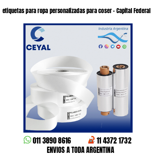 etiquetas para ropa personalizadas para coser – Capital Federal