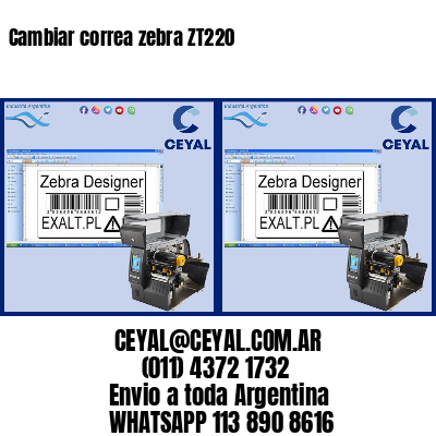 Cambiar correa zebra ZT220
