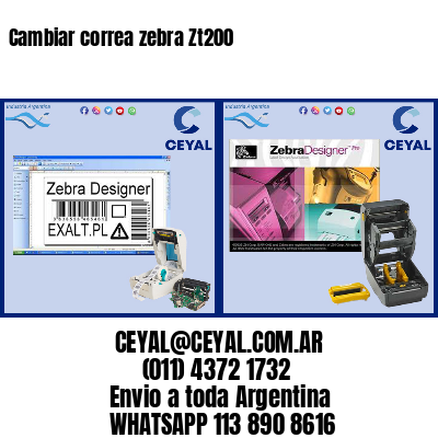 Cambiar correa zebra Zt200