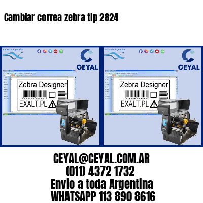 Cambiar correa zebra tlp 2824