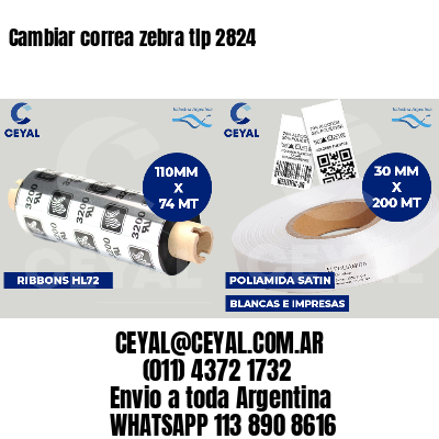 Cambiar correa zebra tlp 2824