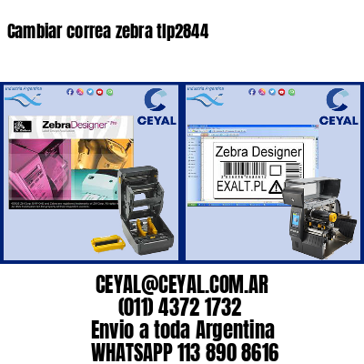 Cambiar correa zebra tlp2844