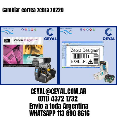 Cambiar correa zebra zd220