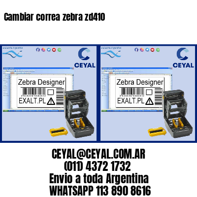 Cambiar correa zebra zd410