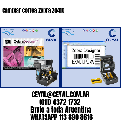 Cambiar correa zebra zd410