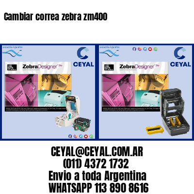Cambiar correa zebra zm400