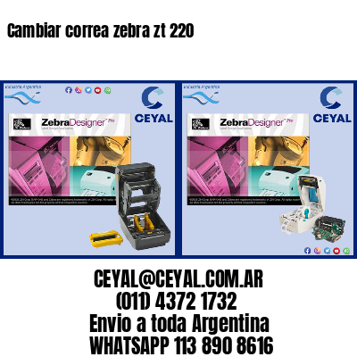 Cambiar correa zebra zt 220