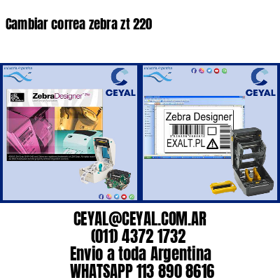 Cambiar correa zebra zt 220