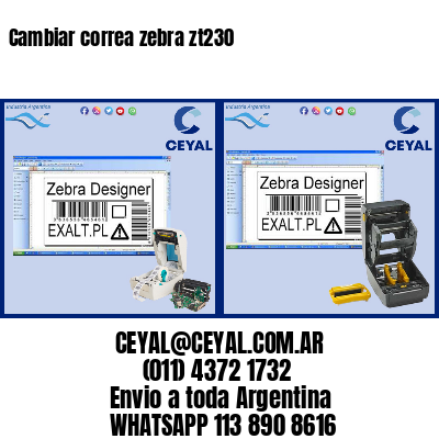 Cambiar correa zebra zt230