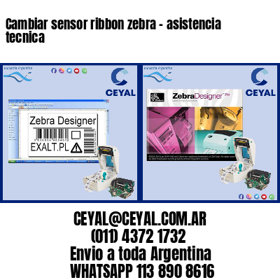 Cambiar sensor ribbon zebra – asistencia tecnica