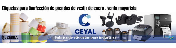 Etiquetas para Confección de prendas de vestir de cuero . venta mayorista