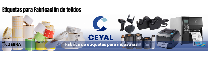 Etiquetas para Fabricación de tejidos