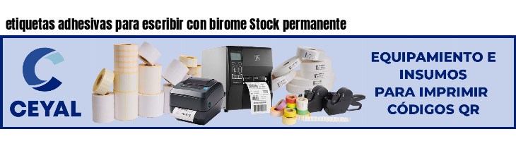 etiquetas adhesivas para escribir con birome Stock permanente