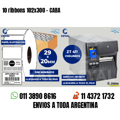 10 ribbons 102x300 - CABA