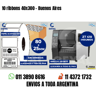 10 ribbons 40x300 - Buenos Aires