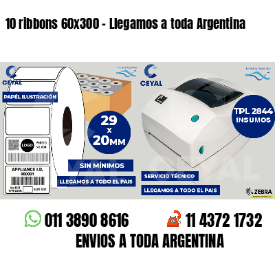 10 ribbons 60x300 - Llegamos a toda Argentina