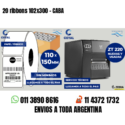 20 ribbons 102x300 - CABA