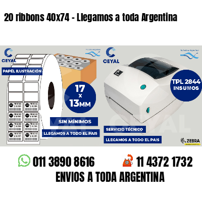 20 ribbons 40x74 - Llegamos a toda Argentina