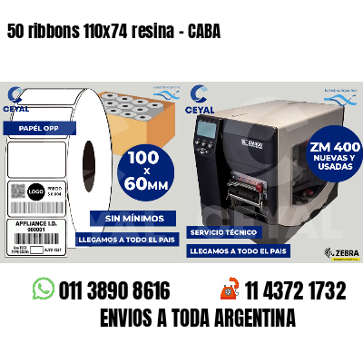 50 ribbons 110x74 resina - CABA