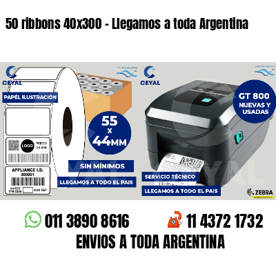 50 ribbons 40x300 - Llegamos a toda Argentina