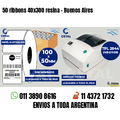 50 ribbons 40x300 resina - Buenos Aires