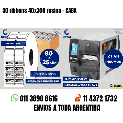 50 ribbons 40x300 resina - CABA
