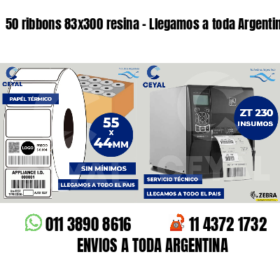 50 ribbons 83x300 resina - Llegamos a toda Argentina