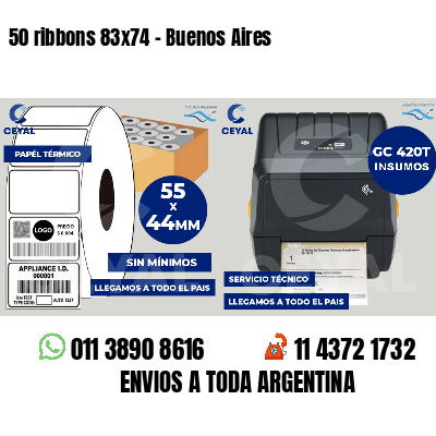 50 ribbons 83x74 - Buenos Aires